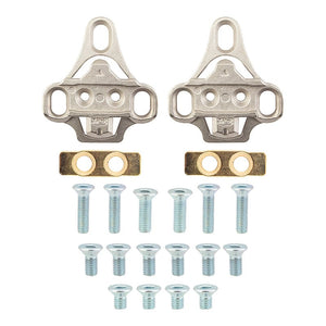 Sunlite Pedals Sunlite 3-Bolt Road Shoe to SPD Pedal Cleats  Silver SPD Cleat adapters only Alloy
