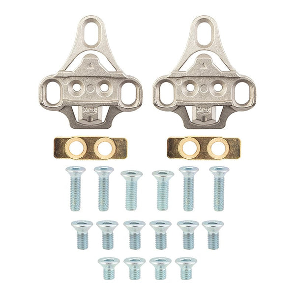 Sunlite Pedals Sunlite 3-Bolt Road Shoe to SPD Pedal Cleats  Silver SPD Cleat adapters only Alloy