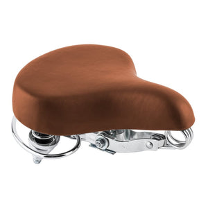 Sunlite Saddles Sunlite Cruiser Classic Cruiser Vinyl Dual Spring Brown 11.5 x8.5`