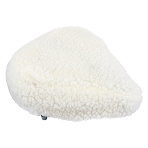 Sunlite Saddles Sunlite Fur Seat Cover Cruiser White 10.5x10.25`