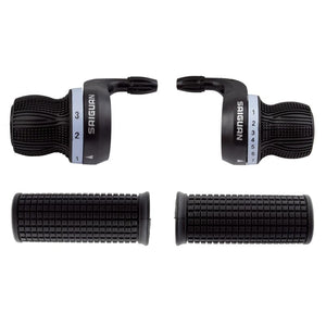 Sunlite Shifters Sunlite UtiliT Sport Twist Shifter  Pair 3x7sp 2 to 1 Blk