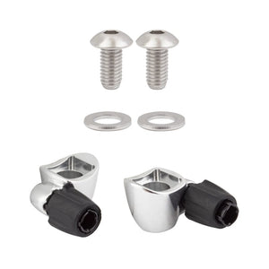Sunrace Cables and Housing Sunrace SP131 Cable Stop w/Adjuster Std Curved Base Silver