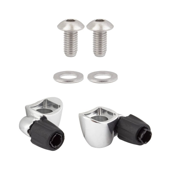 Sunrace Cables and Housing Sunrace SP131 Cable Stop w/Adjuster Std Curved Base Silver