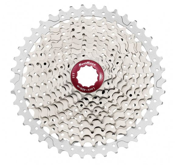 Sunrace Cassettes and Cogs 11-42T / Silver Sunrace CSMX3 10-speed Cassette
