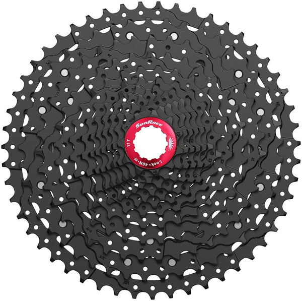 SunRace Cassettes and Cogs 11-51T / ED Black SunRace CSMZ903 Cassette - 12-Speed 11-51t Metallic Silver