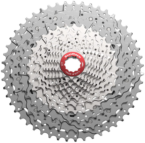 SunRace Cassettes and Cogs 11-51T / Metallic Silver SunRace CSMZ903 Cassette - 12-Speed 11-51t Metallic Silver