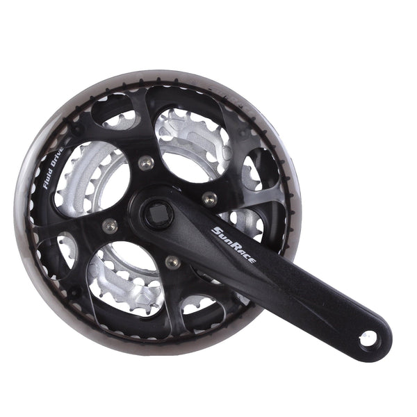 Sunrace Cranksets and Arms Sunrace FCM300 7/8sp Crankset 28/38/48t 175mm Black
