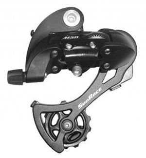 Sunrace Rear Derailleurs Sunrace RDM57 7/8sp Rear Derailleur Long Cage - Black