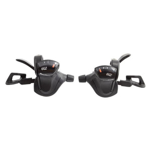 Sunrace Shifters Sunrace DL-M933 Trigger Shifter DLM933 Pair 3x9sp 2 to 1 Blk 262g