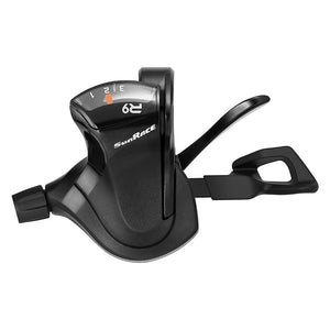 Sunrace Shifters Sunrace DLR933 Flat Bar Trigger Shifter  Left 3sp 2 to 1 Blk 140g