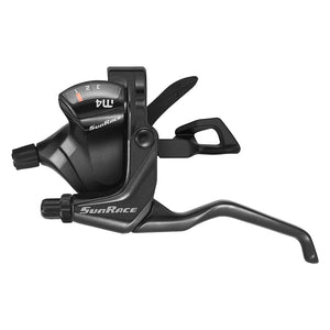 Sunrace Shifters Sunrace M406 V Brake/Trigger Shifter STM406 Left 3sp V Brake Blk 220g