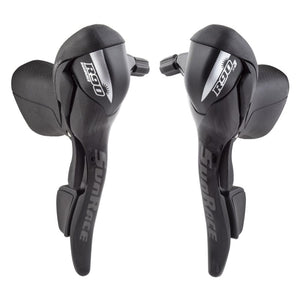 Sunrace Shifters Sunrace ST-R91 Shift/Brake Levers STR91 Pair 3x9sp 2 to 1 Blk