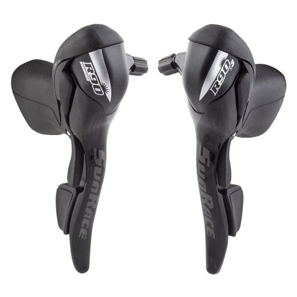 Sunrace Shifters Sunrace ST-R91 Shift/Brake Levers STR91 Pair 3x9sp 2 to 1 Blk