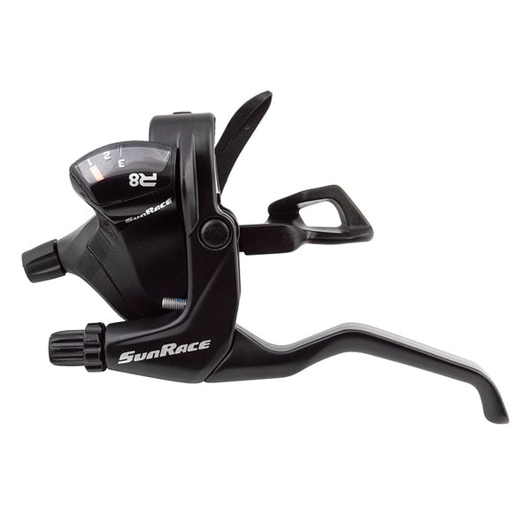 Sunrace Shifters Sunrace STF803 Flat Bar V Brake/Trigger Shifter STF803 Left 3sp V Brake Blk