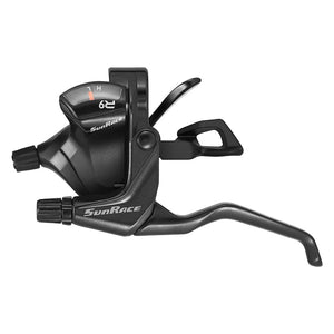 Sunrace Shifters Sunrace STF933 Flat Bar V Brake/Trigger Shifter STF933 Left 2sp 2 to 1 V Brake Blk 212g