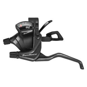 Sunrace Shifters Sunrace STF933 Flat Bar V Brake/Trigger Shifter STF933 Left 3sp 2 to 1 V Brake Blk 212g