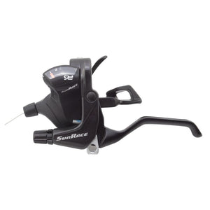 Sunrace Shifters Sunrace STFS33 Flat Bar V Brake/Trigger Shifter STFS33 Left 2sp V Brake Blk 212g