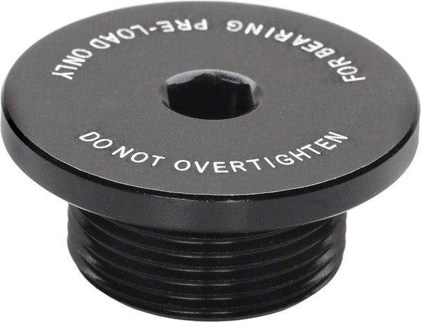 Surly Crank Bolts and Parts Surly Bearing Pre-Load Cap Black Non-Drive Crank Bolt