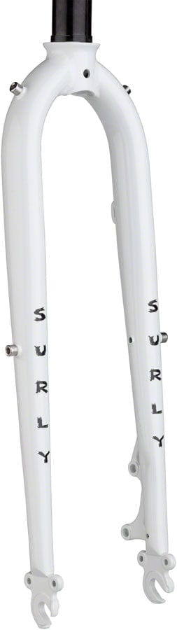 Surly Cyclocross/Hybrid Fork 650B / Thorfrost White Surly Preamble Fork - 9x100mm, QR 1-1/8", Straight Steerer