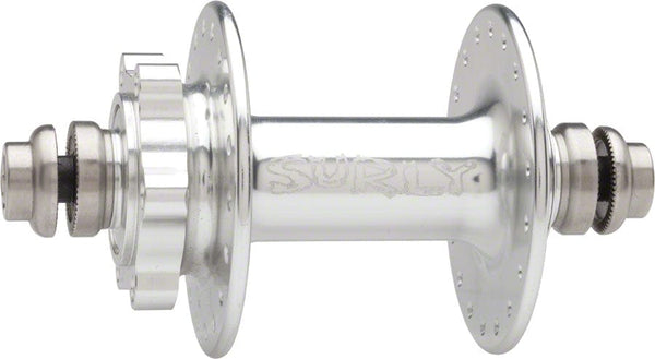 Surly Front Hub Silver Surly Ultra New Disc Front Hub - QR x 100mm 6-Bolt, 32h