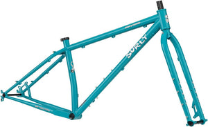 Surly Mountain Frame X-Small Surly Karate Monkey Frameset - 27.5", Steel, Lost at Sea Blue