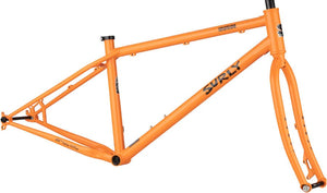 Surly Mountain Frame X-Small Surly Lowside Frameset - 27.5", Steel, Dream Tangerine