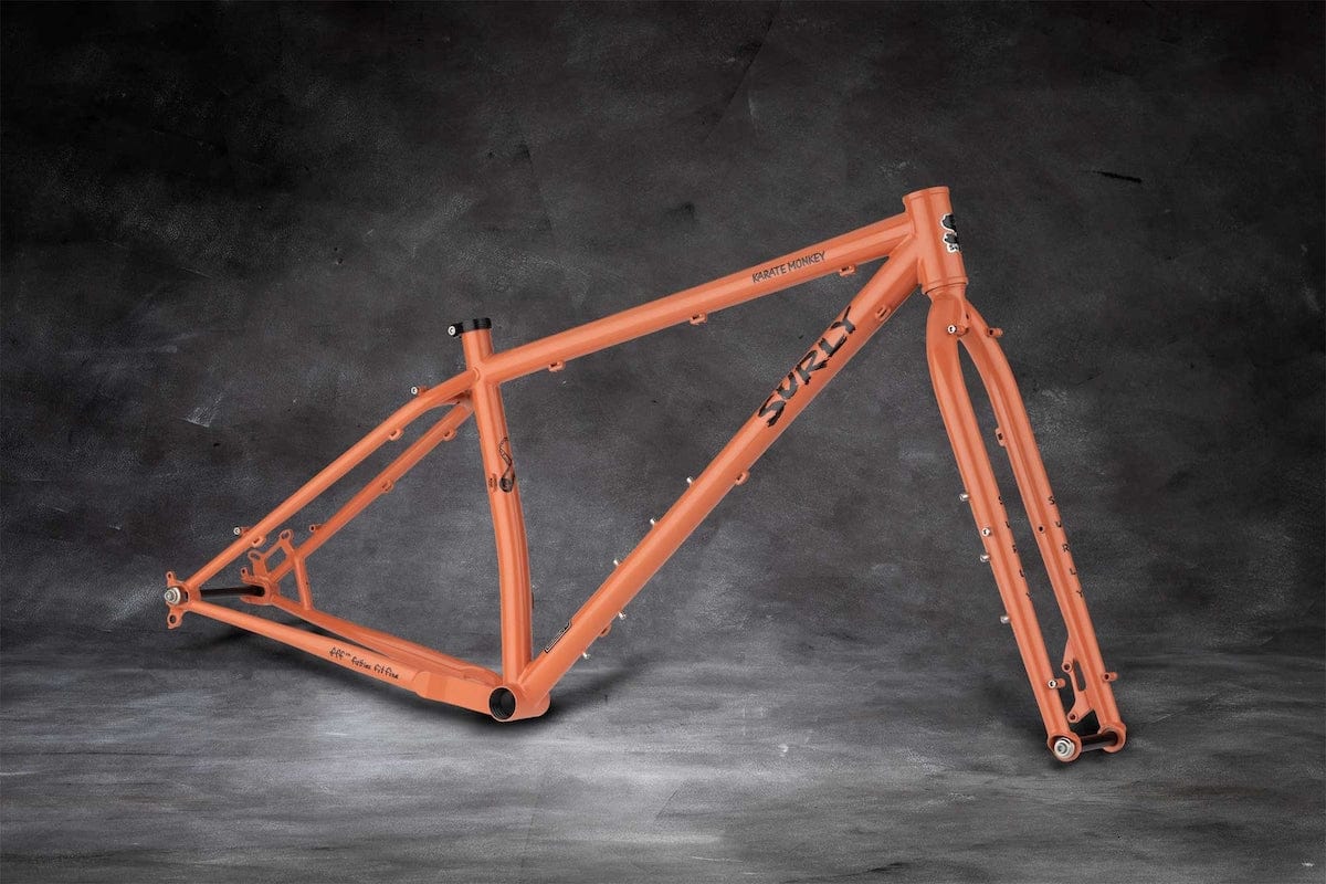 Surly Karate Monkey Frameset Steel, Peach Salmon Sundae