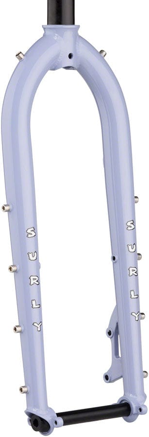 Surly Rigid Forks 27.5" / 420Mm / Purple Dust Bunny Surly Dinner Fork - 15x110mm, Thru-Axle, 1-1/8", Straight Steerer