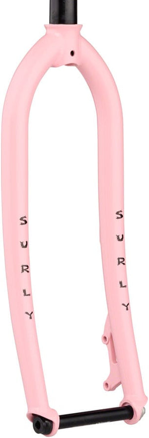 Surly Rigid Forks Surly Lowside Fork - 26/27.5" 15x110mm Thru-Axle 1-1/8" Straight Steerer Steel New Pig Smell
