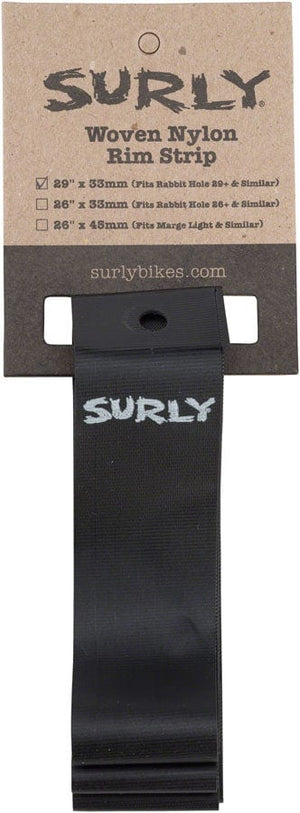 Surly Rim Accessories Surly Rim Strip: For 29+ Rabbit Hole Rim Nylon 33mm wide Black