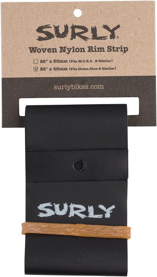 Surly Rim Accessories Surly Rim Strip: For Clown Shoe Rim Nylon 65mm wide Black