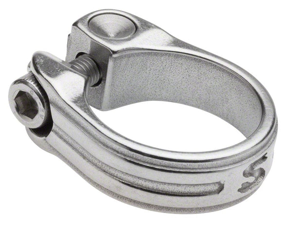 Surly Seatpost Parts and Accessories 33.1Mm / Silver Surly Stainless Seatpost Clamp - Bolt-On
