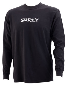 Surly Shirts Surly Scratchy Logo Long Sleeve T-Shirt - Unisex Black Large