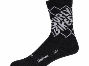 Surly Socks X-Large Surly On the Fence Socks - Charcoal,