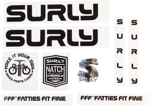 Surly Sticker/Decal Black Surly Intergalactic Decal Set