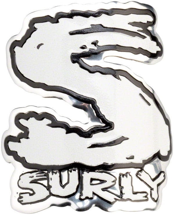 Surly Sticker/Decal Surly Headbadge White