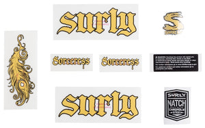 Surly Sticker/Decal Surly Sorceress Decal Set - Gold