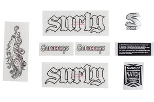 Surly Sticker/Decal Surly Sorceress Decal Set - White
