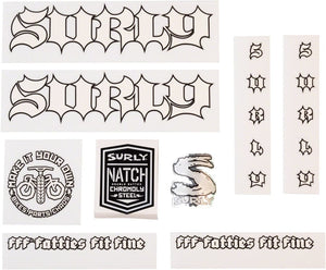 Surly Sticker/Decal White Surly Born to Lose Decal Set