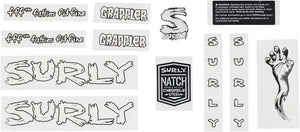 Surly Sticker/Decal White Surly Grappler Decal Set