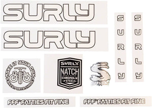Surly Sticker/Decal White Surly Intergalactic Decal Set