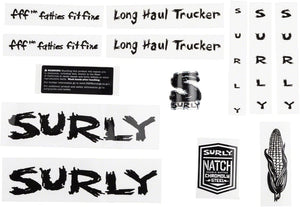 Surly Stickers Long Haul Trucker / Black Surly Replacement Decal Set