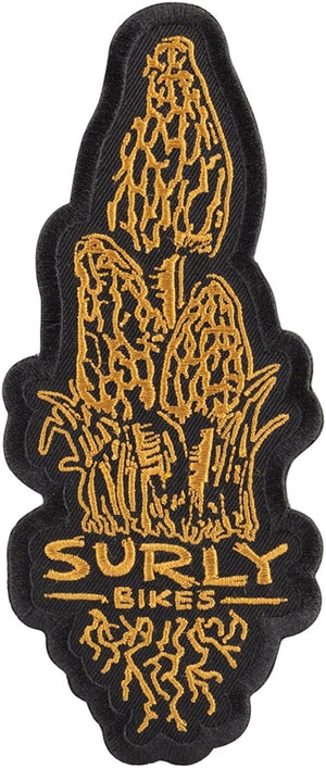 Surly Stickers Surly Trail Snacks Mushroom Patch - Black, Gold, One Size