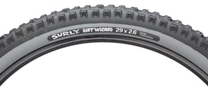 Surly Tires 29 X 2.6 / Black/Slate Surly Dirt Wizard Tire - Tubeless, Folding, 60tpi