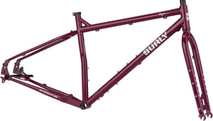 Surly Touring Frames Small Surly Ogre Frameset - 29" Steel Fermented Plum