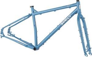 Surly Touring Frames Surly Ogre Frameset - 29" Steel Cold Slate Blue Small