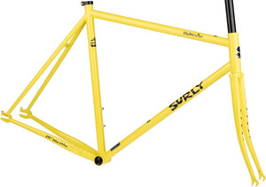 Surly Track Frames Surly Steamroller Frameset - 700c Steel Banana Candy Yellow 49cm