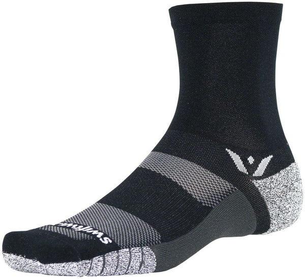 Swiftwick Socks Black / Large Swiftwick Flite XT Five Mid Crew Socks - 5"