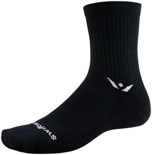 Swiftwick Socks Black / Small Swiftwick Pursuit Hike Light Cushion Wool Socks - 6", Light Weight
