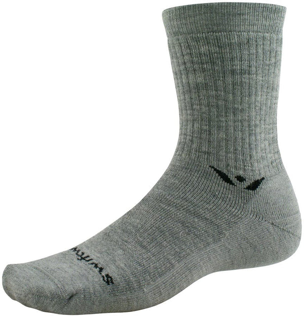 Swiftwick Socks Heather / Small Swiftwick Pursuit Hike Light Cushion Wool Socks - 6", Light Weight